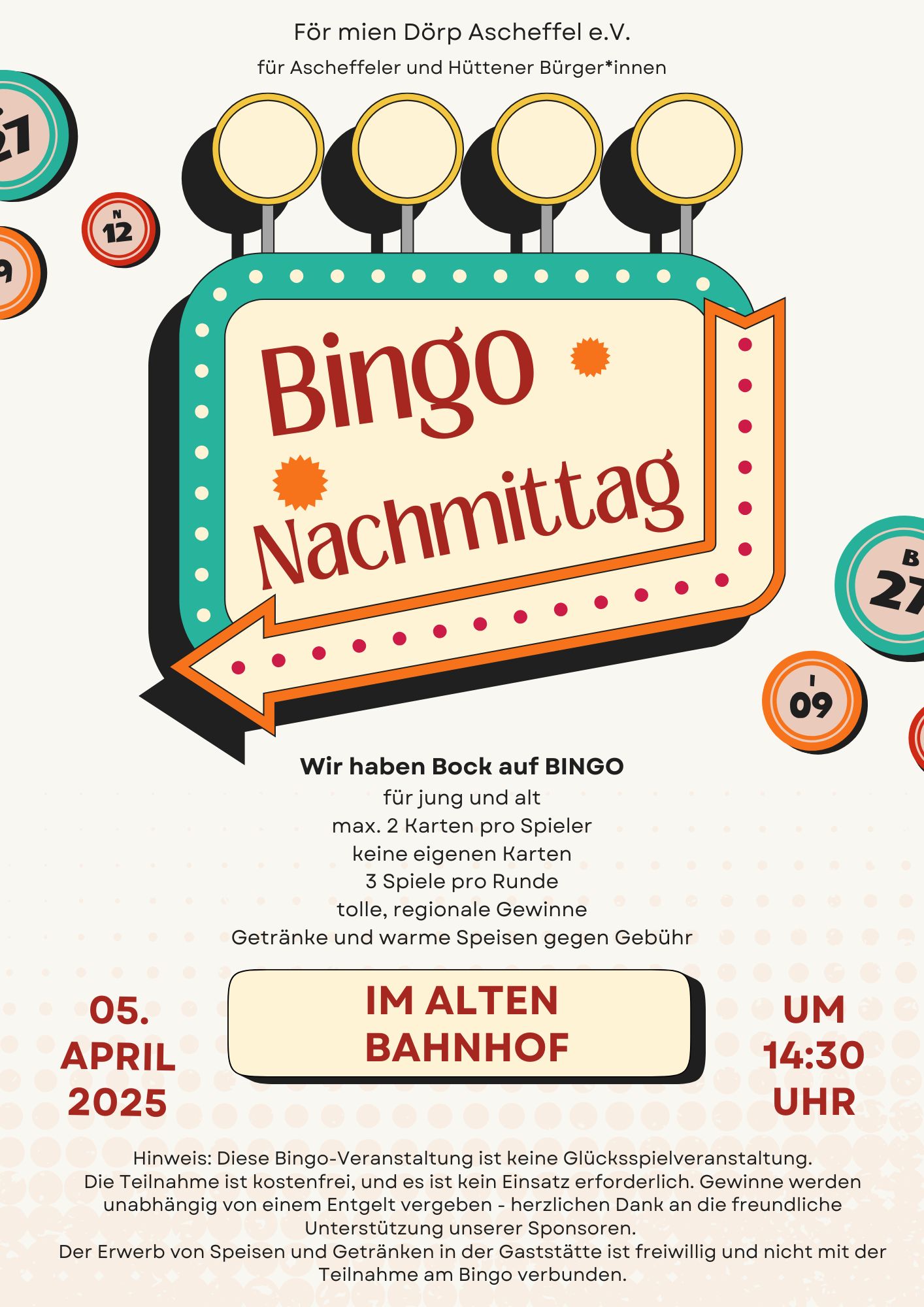 Flyer: Bingo Nachmittag