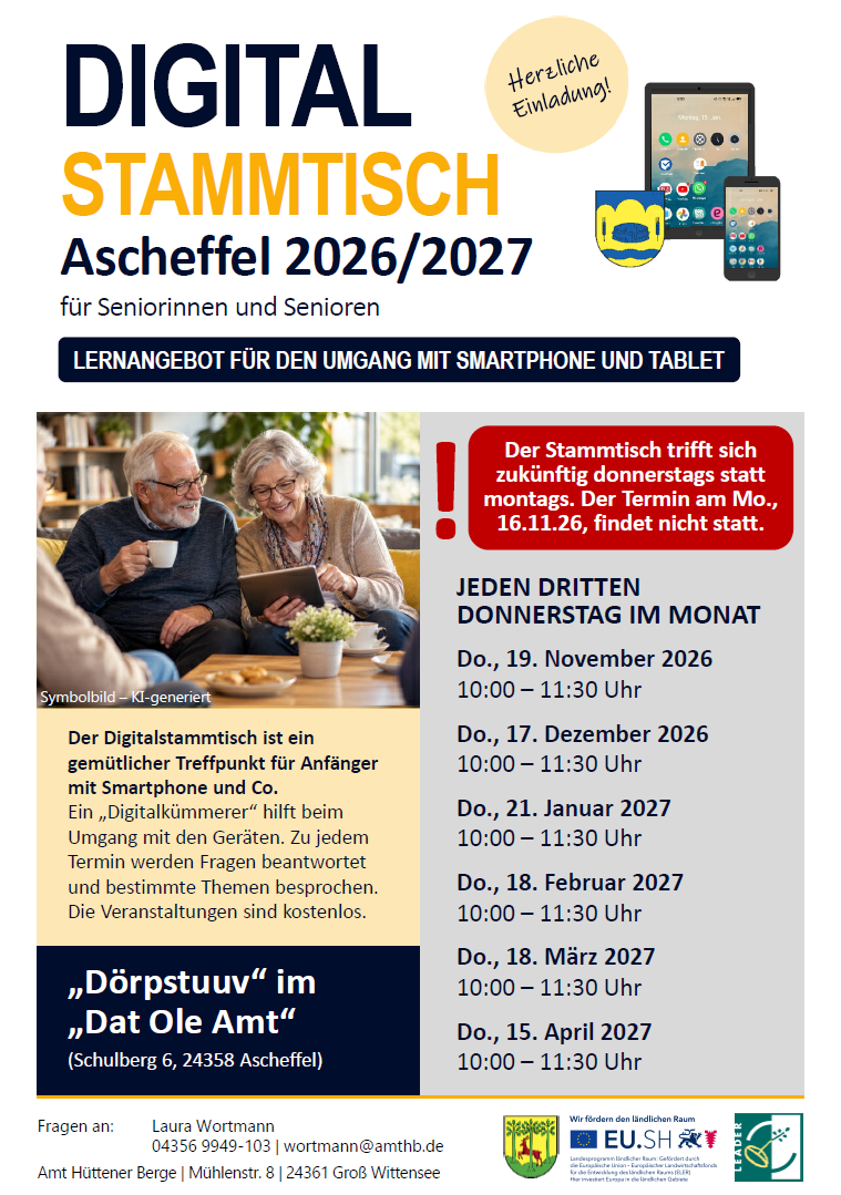 Termine Digitalstammtisch- Hier klicken zum Vergrößern Termine Digitalstammtisch