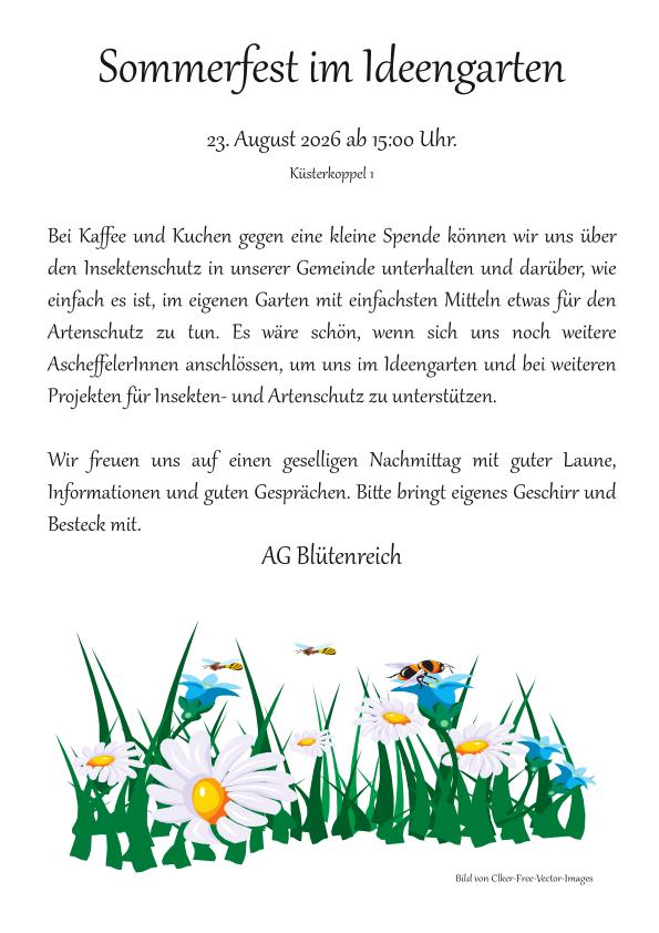 Sommerfest im Ideengarten - Hier klicken zum Vergrößern Sommerfest im Ideengarten